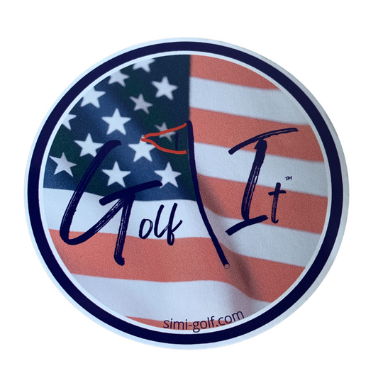 Decal Golf It Patriotic